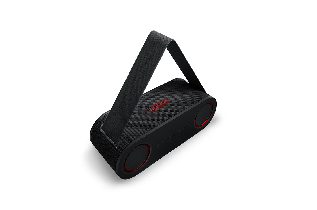 Detalle de LG xboom Bounce Altavoz Bluetooth con radiadores ascendentes
