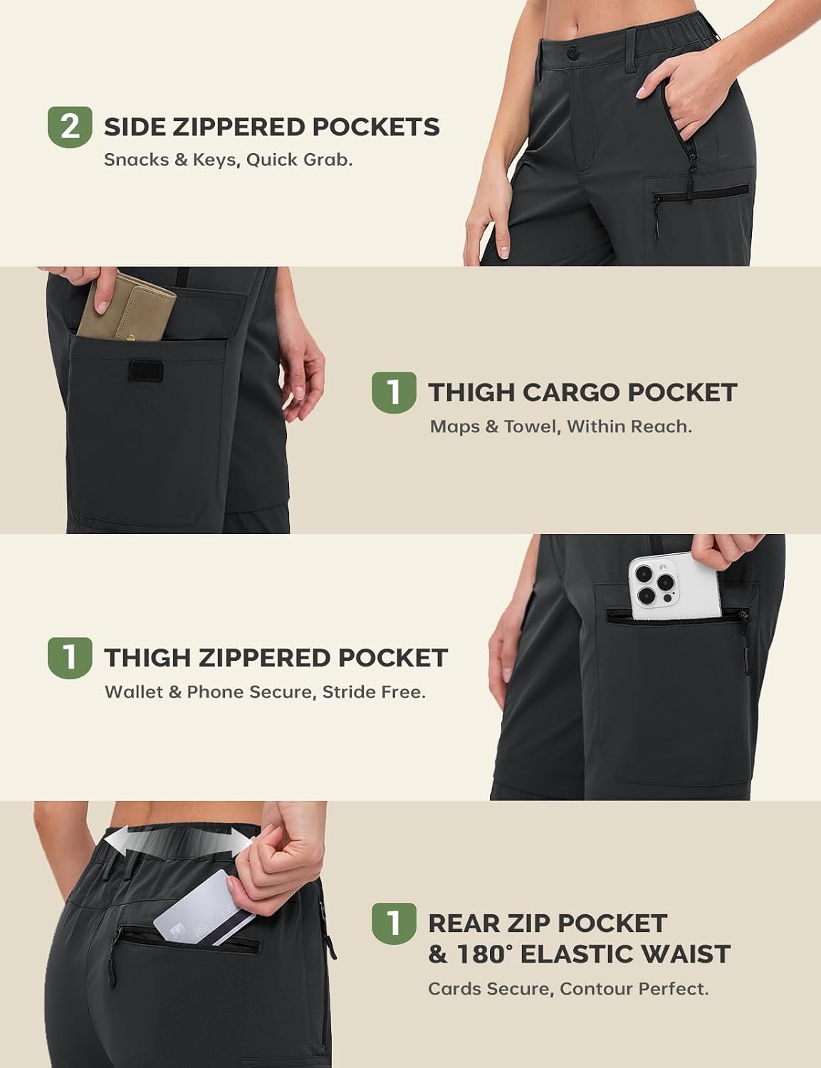 Thumbnail 6 de Cycorld Convertible Hiking Pants 5-Pocket