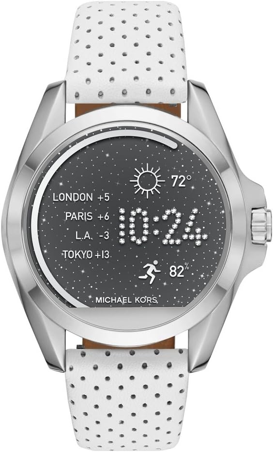 Thumbnail 1 de Michael Kors Cinturino da donna 18/22 mm in pelle, acciaio inossidabile o silicone per MK Access Bradshaw