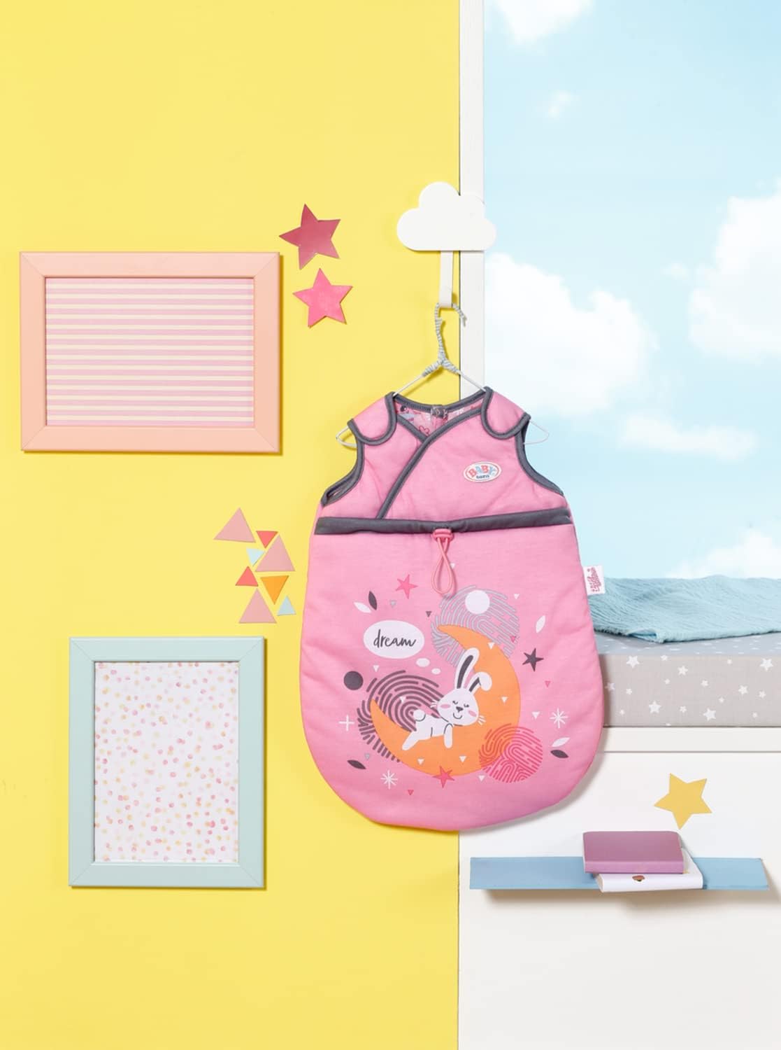 Detalle de BABY born slaapzak voor poppen van 36 en 43 cm met klittenbandsluiting
