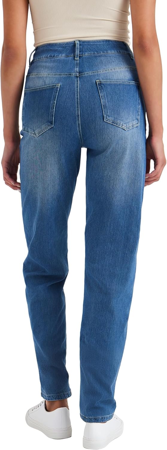 Detalle de LaiEr Women's High Stretch Yoga Jeans – Skinny with Hip Lifting, Pocket Fitness Pull-On