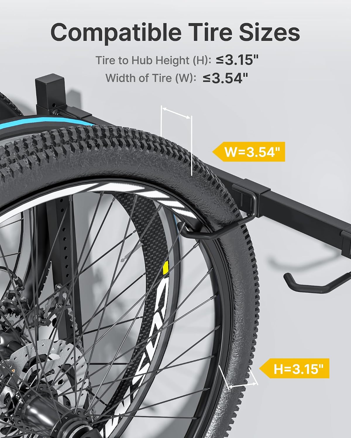 Thumbnail 5 de monTEK Freestanding Bike Rack 3-Bike, 210 lbs