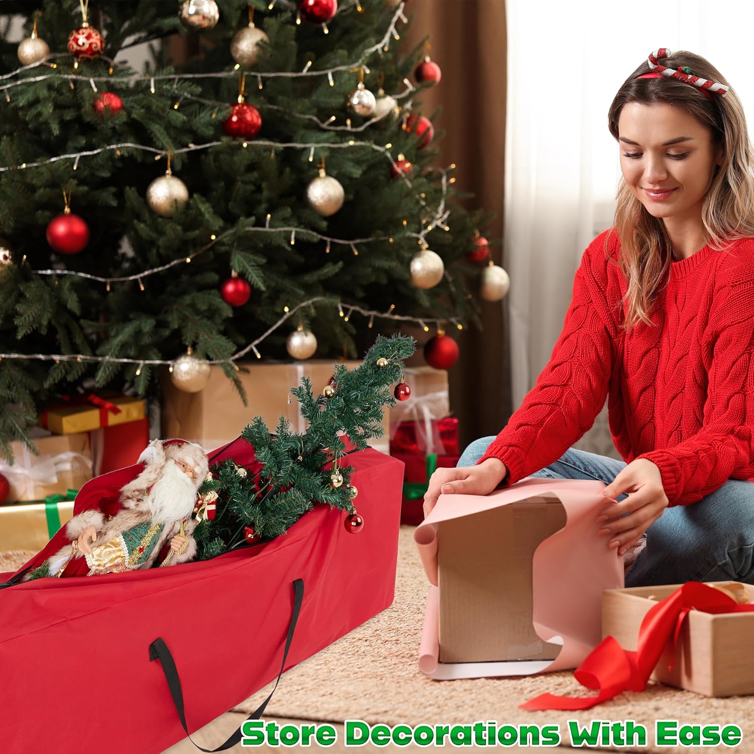 Thumbnail 1 de Deco Express Sac de Rangement Sapin 160 cm 🎄