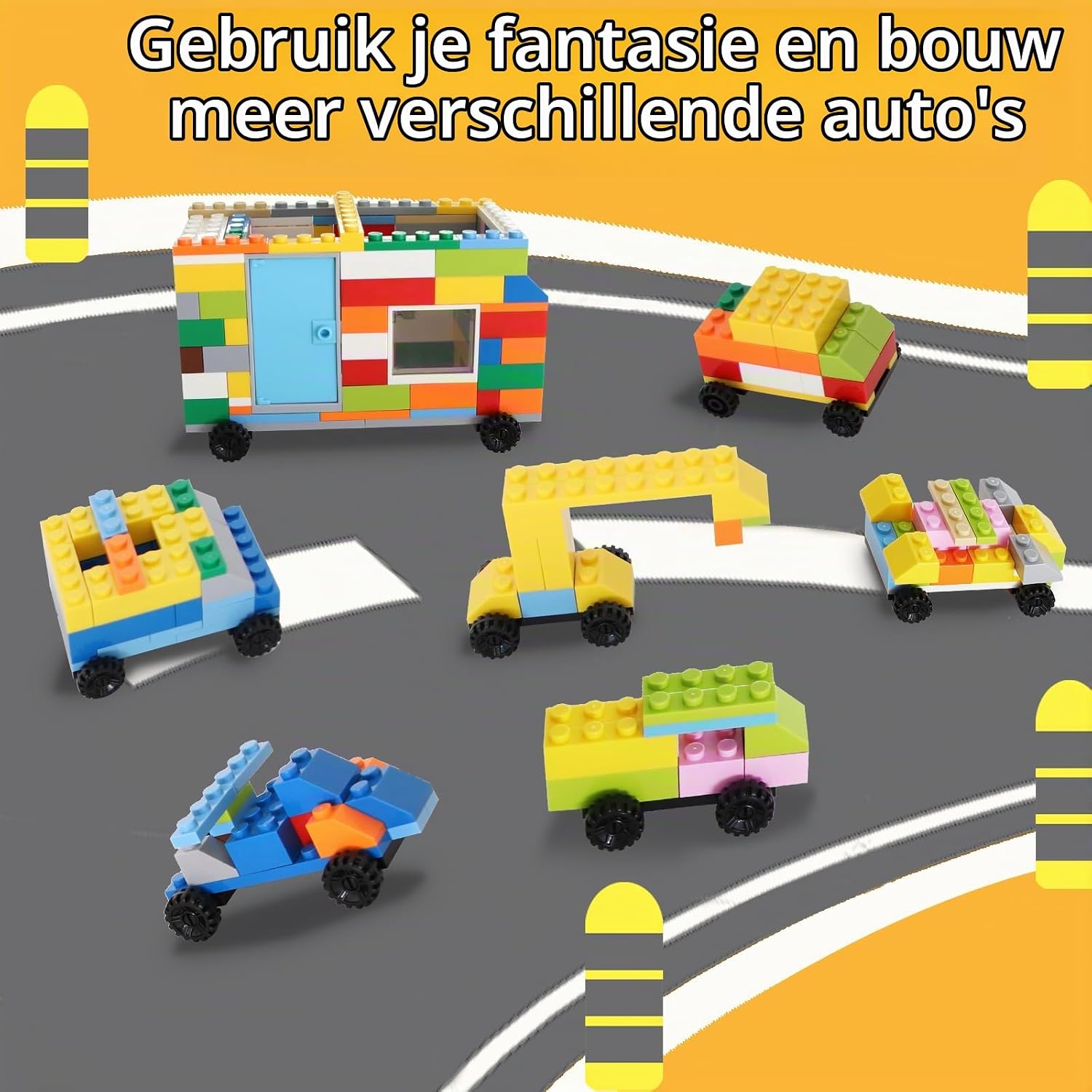 Detalle 2 de Cabeeskii GJ-BB01 Classic bouwstenen, 1.330-delig met accessoires