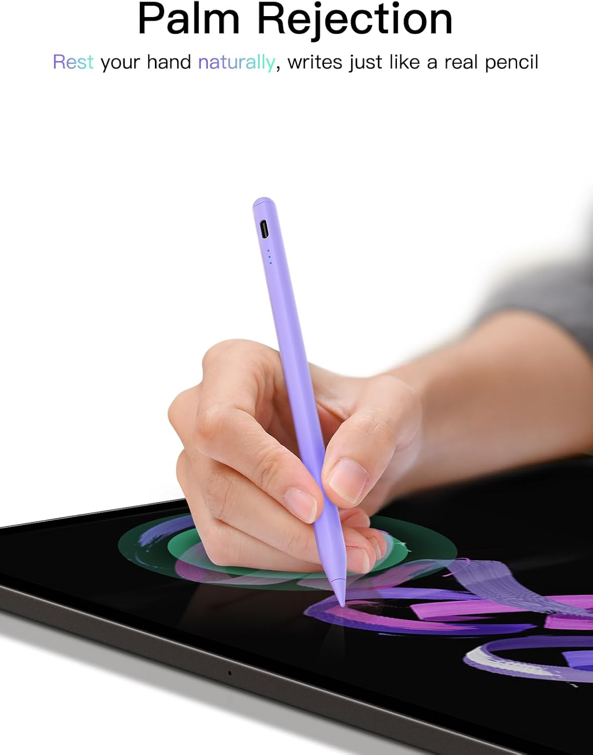 Thumbnail 6 de KEEPRO Stift für iPad (2018–2026) mit Schnellladefunktion, Palm-Ablehnung & Pencil-Ersatzspitzen