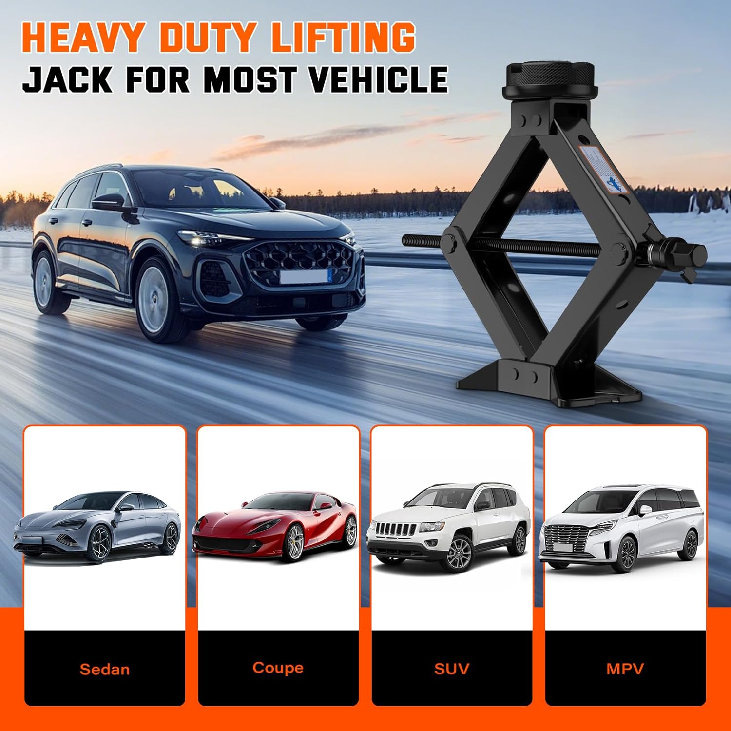 Thumbnail 6 de IMAYCC 3 Ton Scissor Jack with Complete Tire Changing Kit