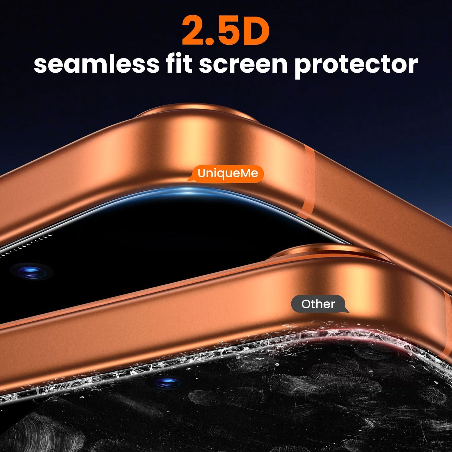 Thumbnail 3 de UniqueMe iPhone 17 Pro Privacy Screen Protector 2-pack