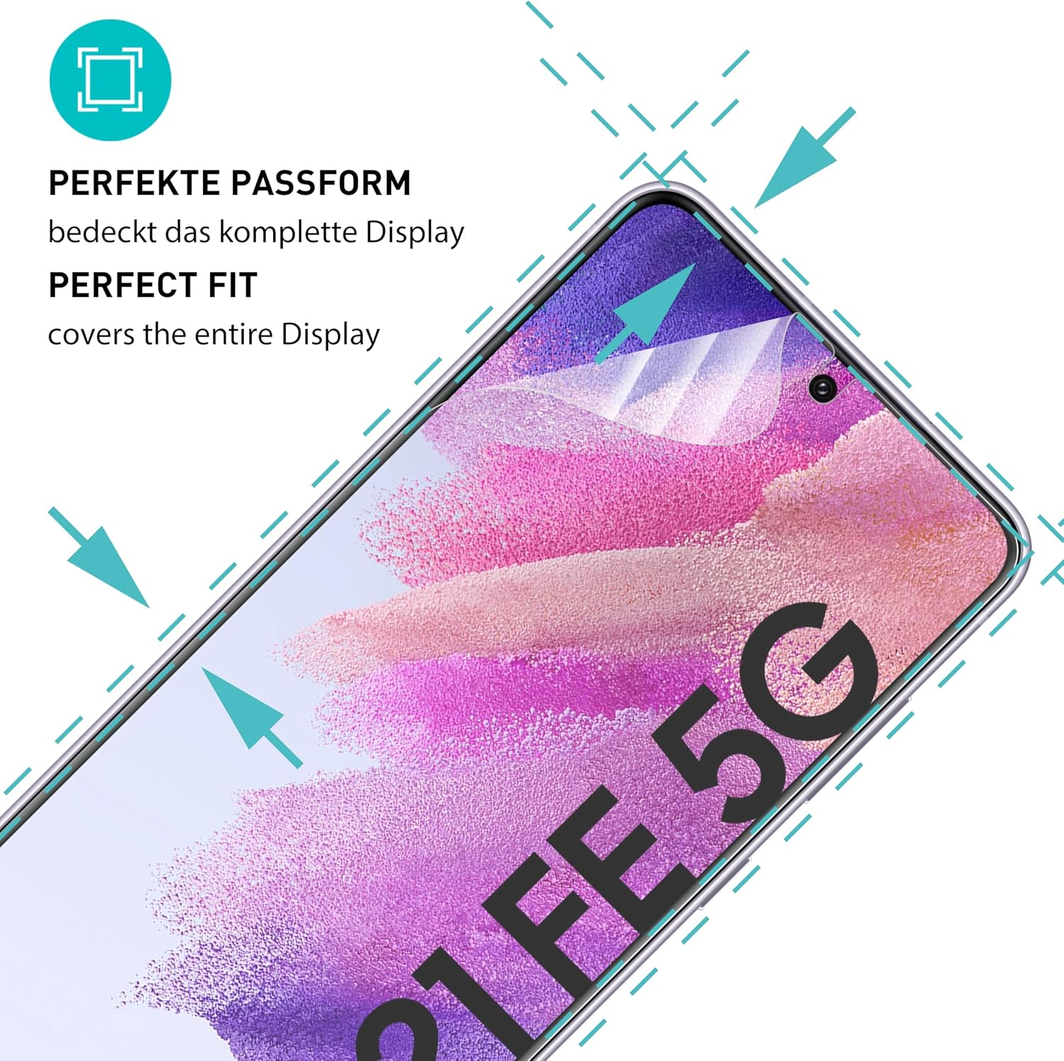 Thumbnail 1 de SmarTect Matte TPU Screen Protector for Samsung Galaxy S21 FE, 2-Pack
