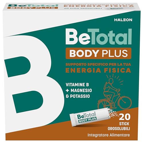 Detalle de Be-Total Body Plus – Integratore Stanchezza e Debolezza Muscolare, 20 Bustine agrumi