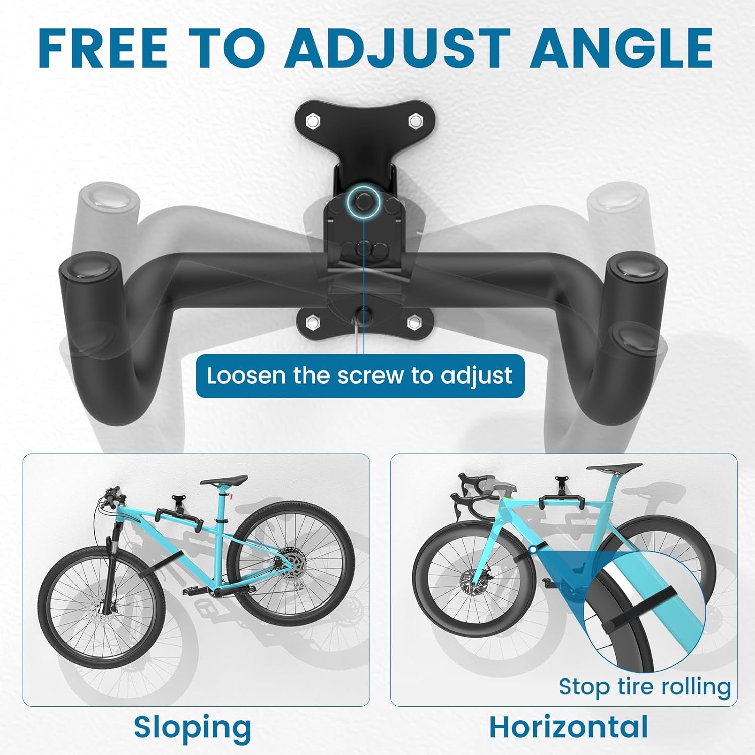 Detalle 2 de Housolution Bike Wall Mount 4-pack, 48.5 lb capacity
