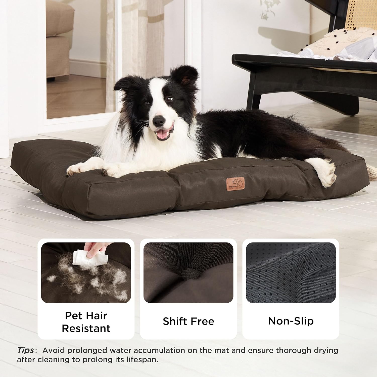 Detalle 2 de Bedsure Washable dog bed 91x68x9cm