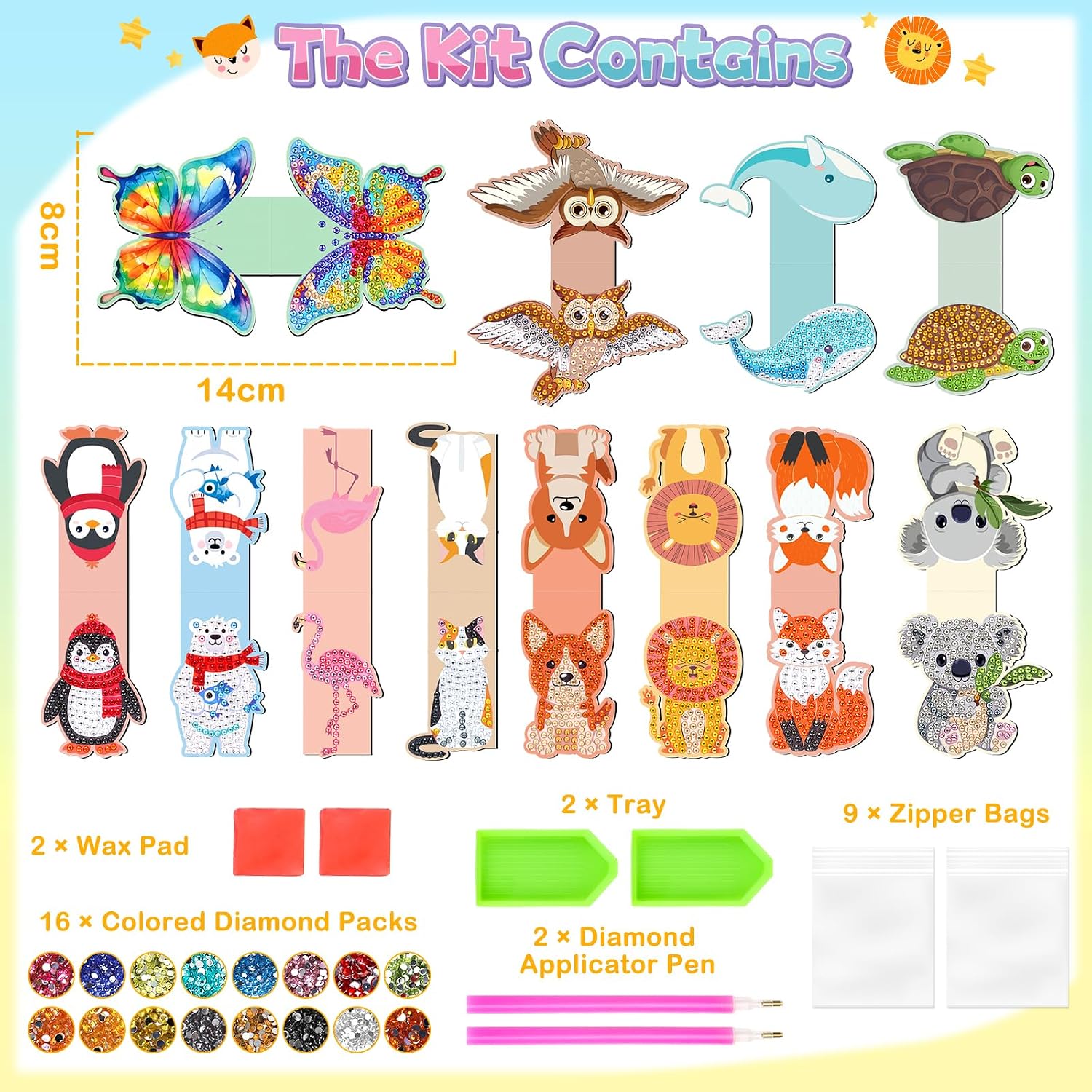 Thumbnail 6 de DIY diamond art bookmark kit for girls