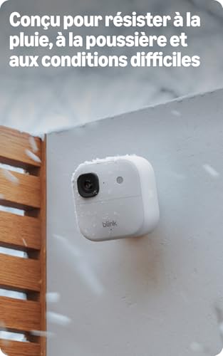 Detalle de Blink Outdoor 2K+ + Sonnette vidéo 2K+ Blink (nouvelle génération) – Blanc, kit sans fil