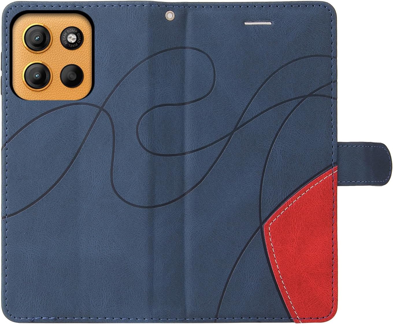 Thumbnail 6 de CXTCASE Handyhülle für Motorola Moto G15 – Flip PU Lederhülle mit Kartenfächern und Standfunktion, blau