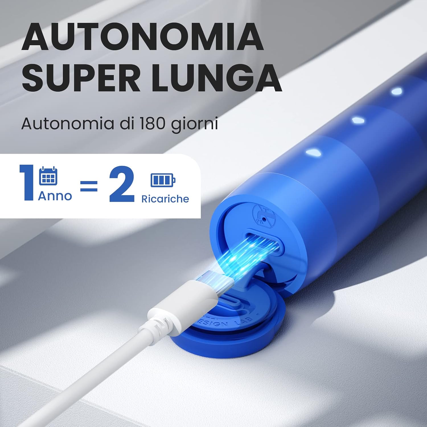 Detalle 2 de Oclean Flow Spazzolino Elettrico Sonico 180 giorni