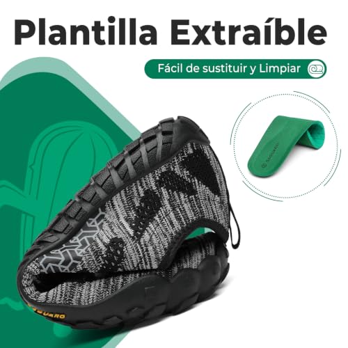 Detalle 2 de SAGUARO Barefoot: Zapatillas Minimalistas para Hombre y Mujer, trail running, con suela antideslizante y diseño de cinco dedos