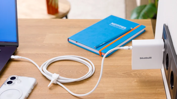 Thumbnail 13 de BlueBuilt 140 W GaN USB-C-Ladegerät Weiß + USB-C-Kabel 240 W 2 m Nylon Weiß Doppelpack