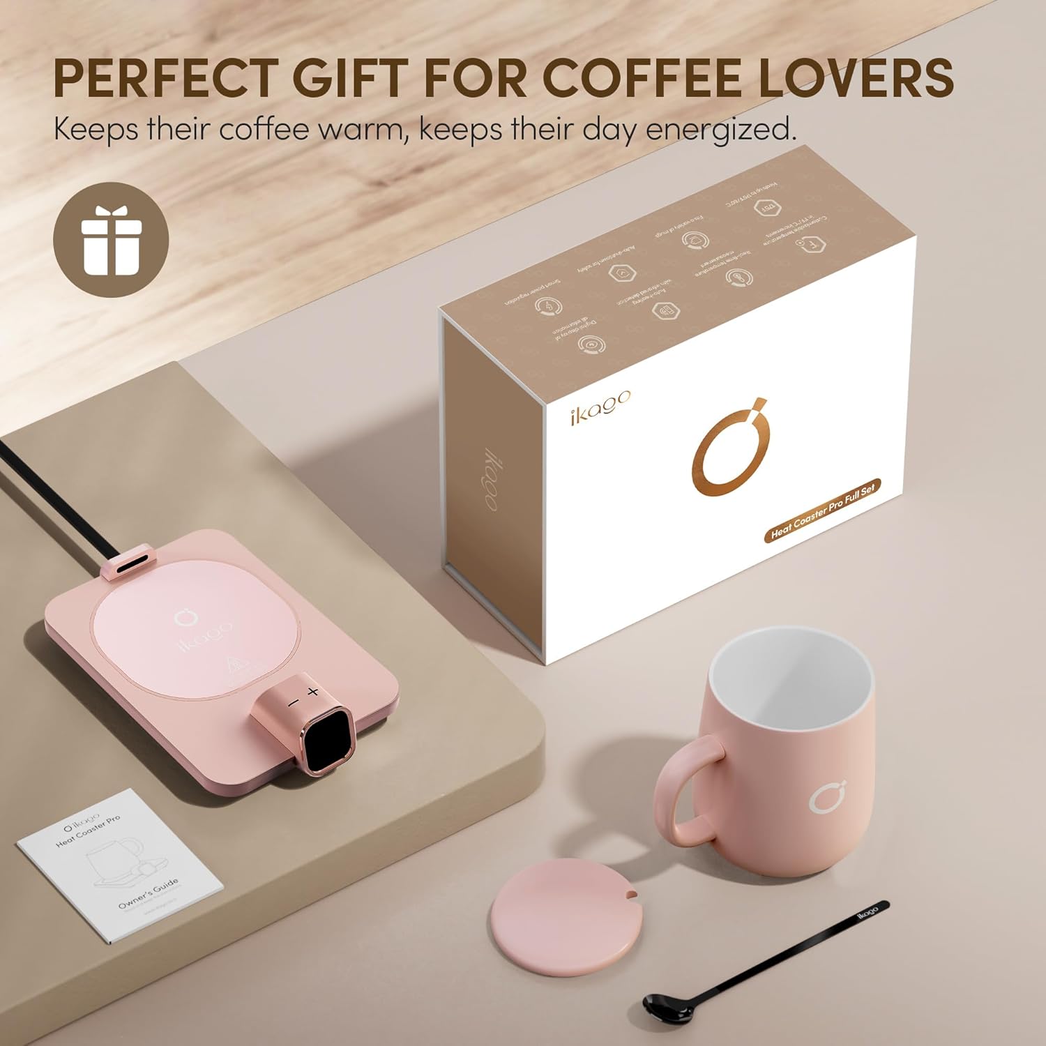 Thumbnail 6 de Coffee Mug Warmer & iKago Mug Set: Accurate Temperature Control for Desk