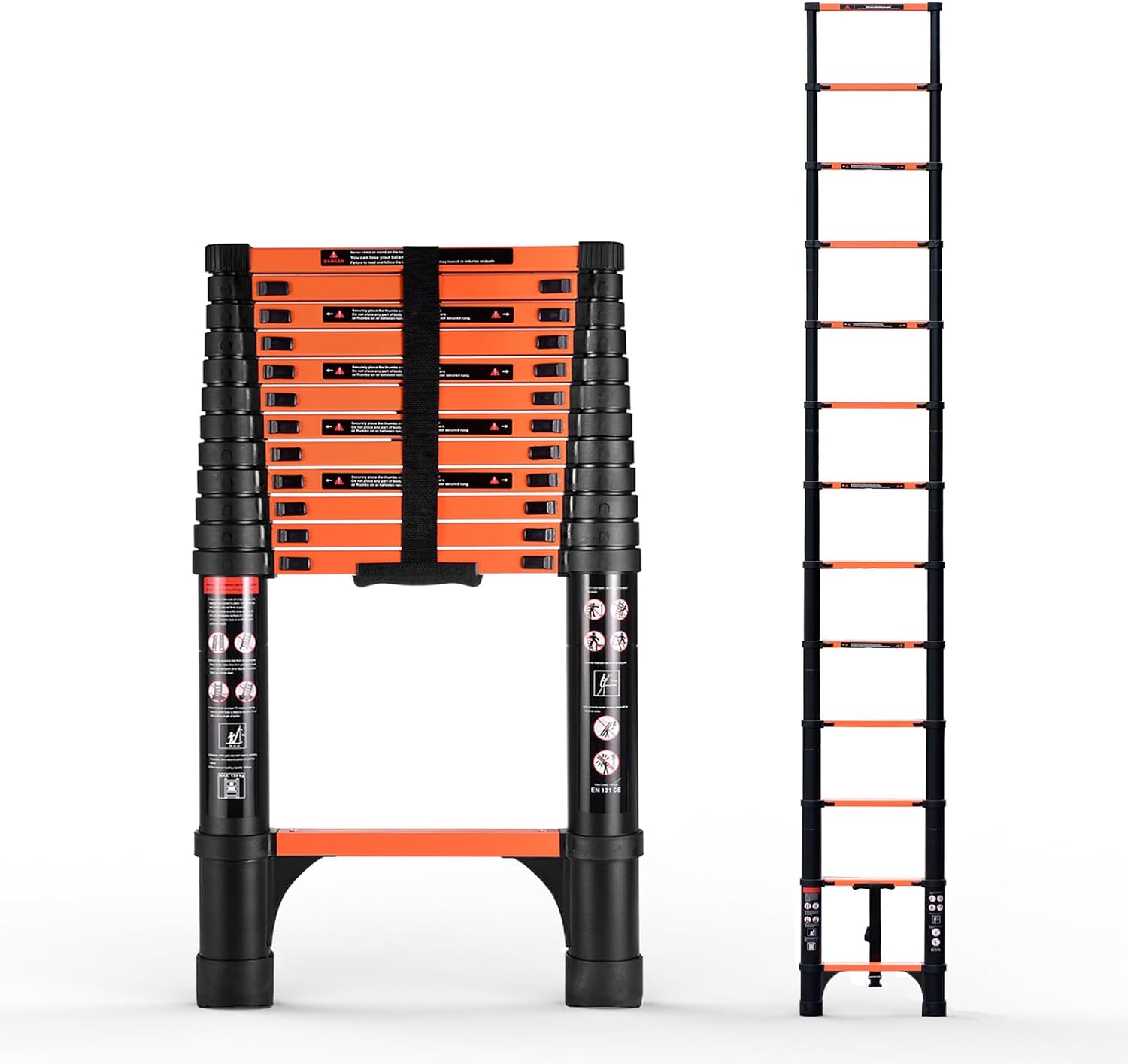 Thumbnail 6 de SINMEIRUN Telescoping Ladder, 12.5 ft