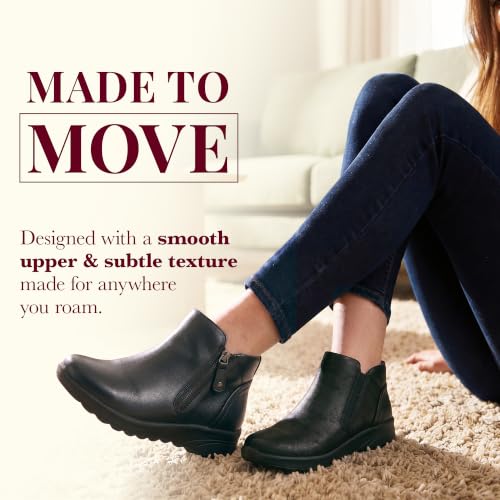 Thumbnail 7 de Skechers LOVELY VIBE FALL IN BLOOM, botines planos negros veganos con cremallera
