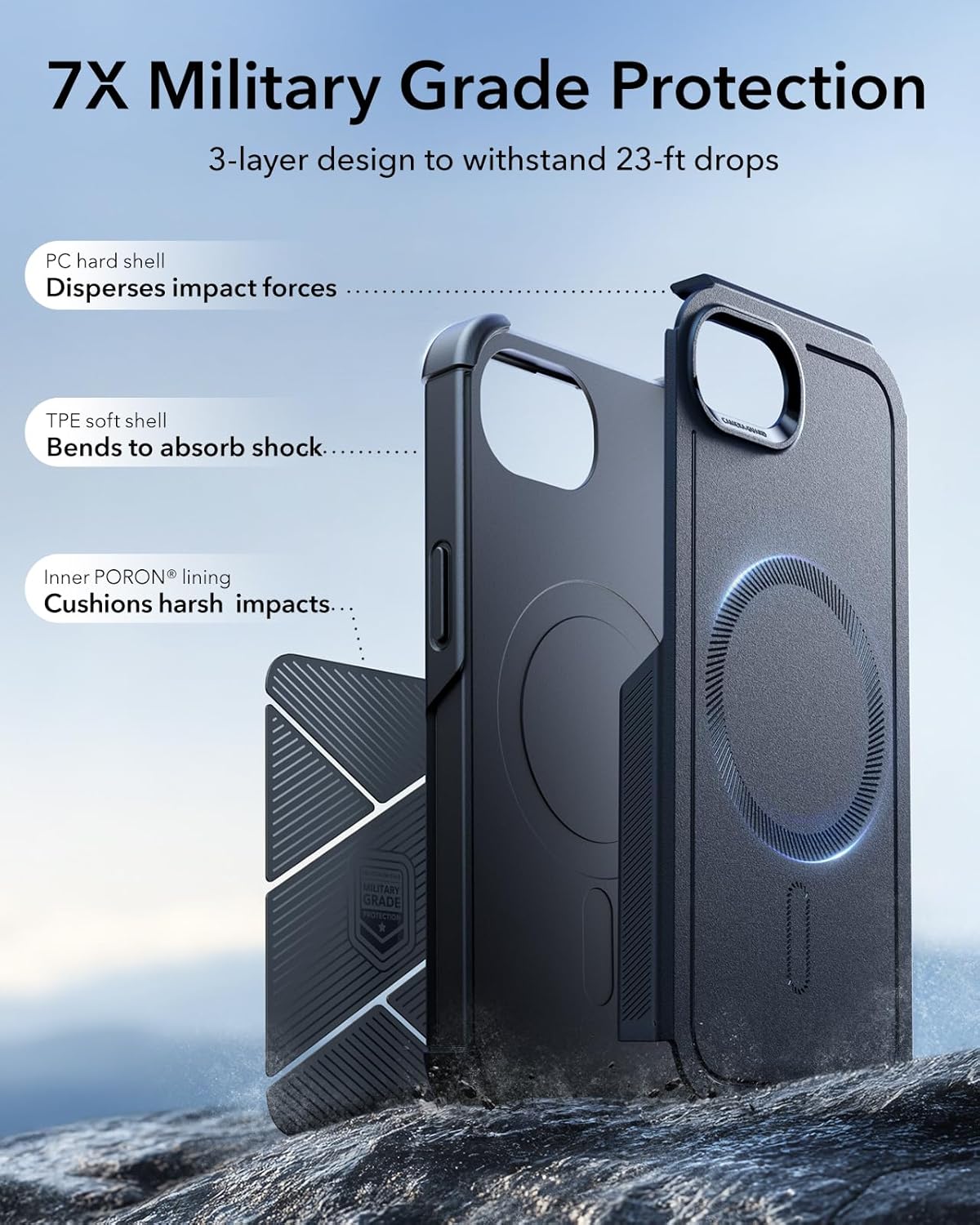 Thumbnail 3 de ESR 17e/16e Case 7X Military-Grade Protection