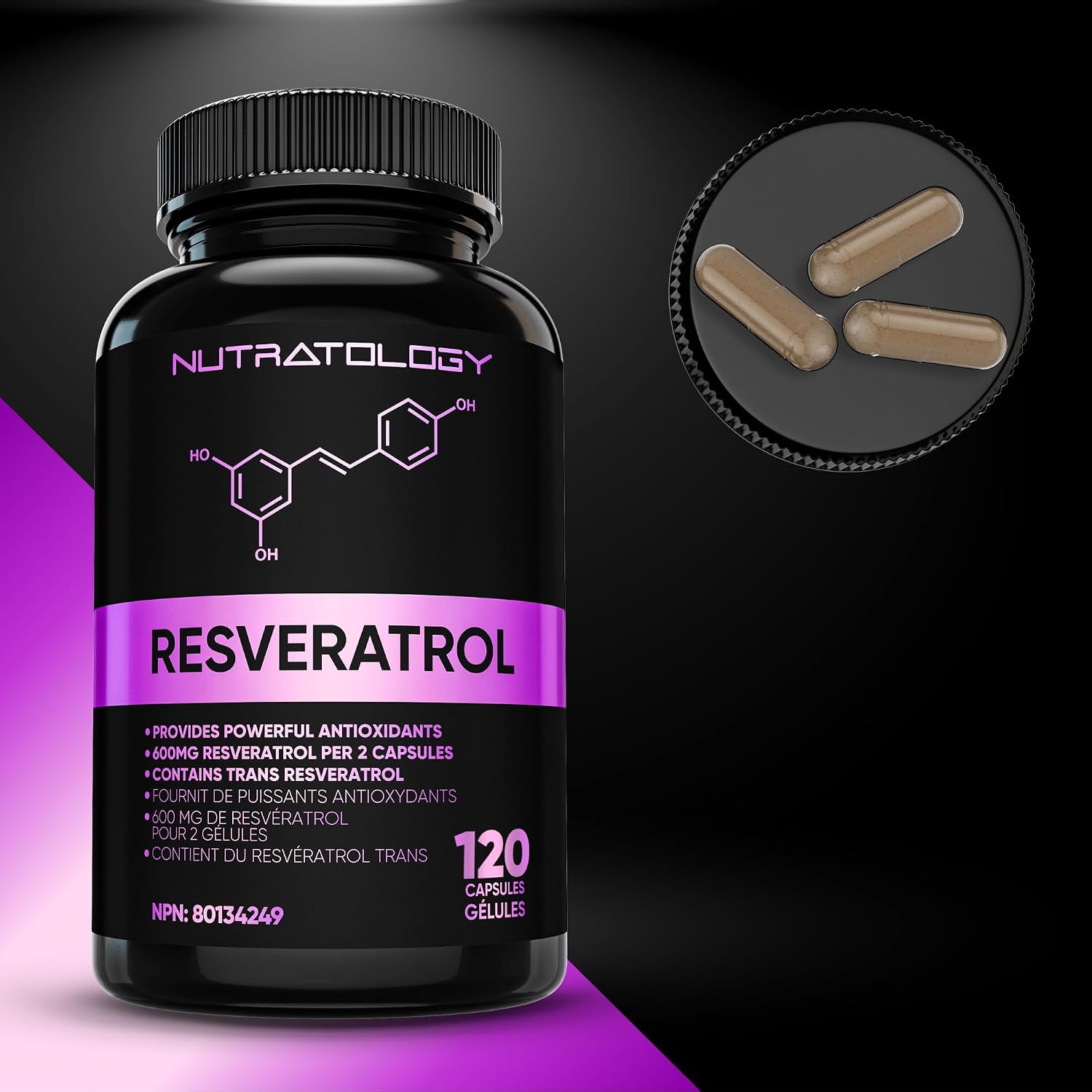 Thumbnail 6 de Nutratology Resveratrol Supplement, 120 Capsules