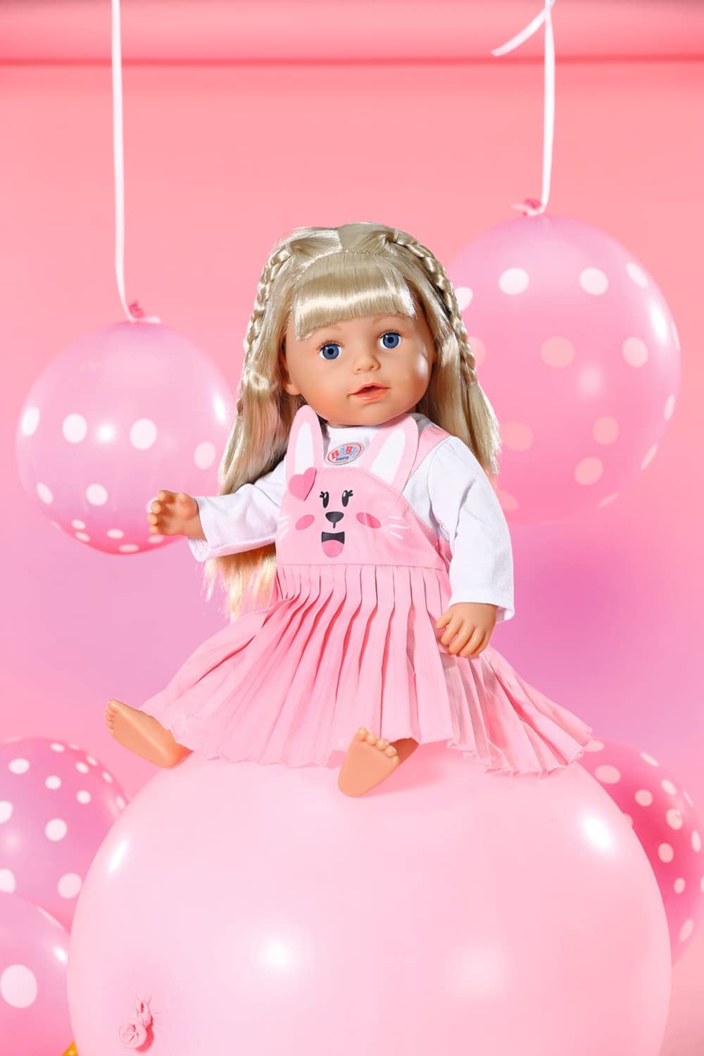 Detalle de Baby Born Robe de Lapin pour poupées 43 cm – Ensemble complet avec robe, haut à manches longues et cintre