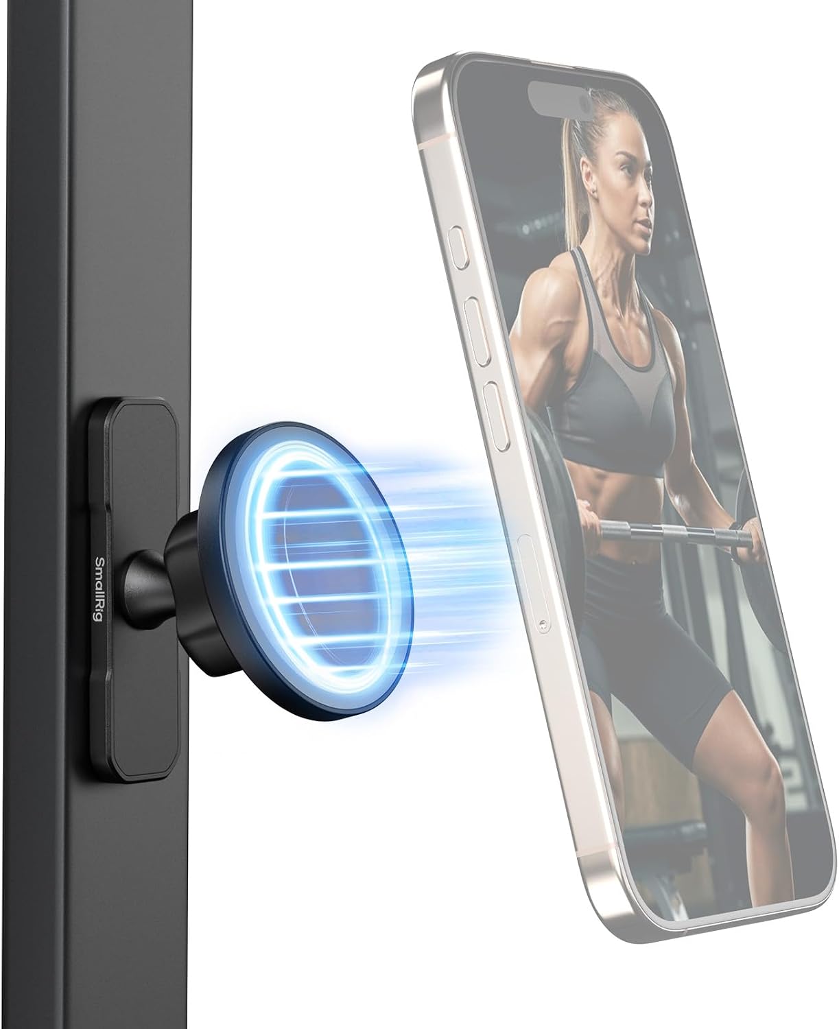 Detalle de SMALLRIG Support magnétique double face pour iPhone 16/15/14/13/12 (5460) : réglable à 360°