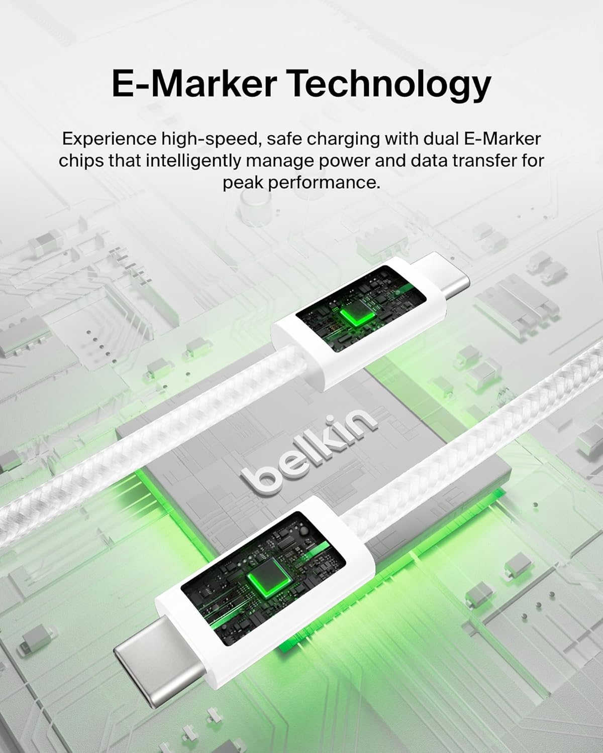 Thumbnail 4 de Belkin 2-Pack Braided USB-C to USB-C 5ft 240W