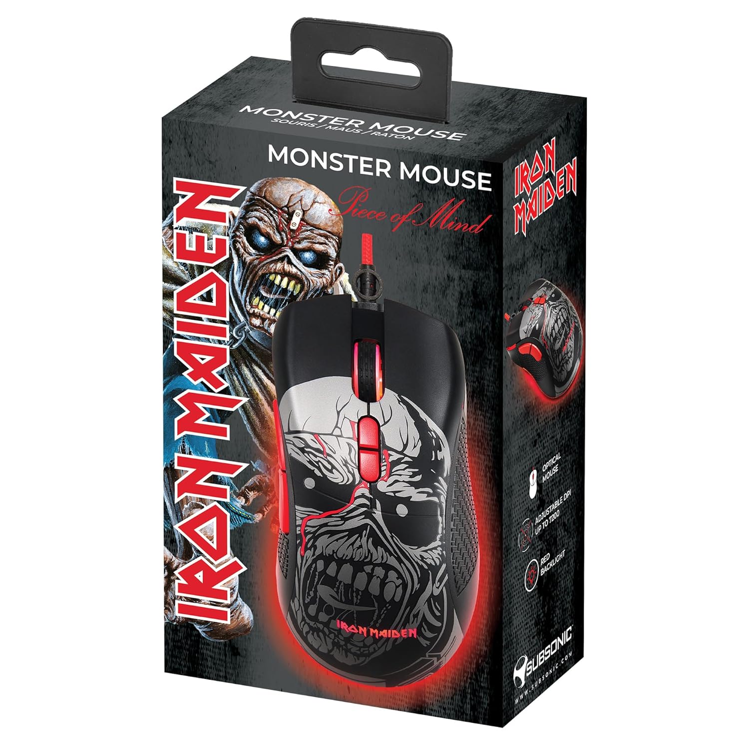 Thumbnail 3 de SUBSONIC Gaming-Maus Iron Maiden – Offizielle Iron Maiden Maus