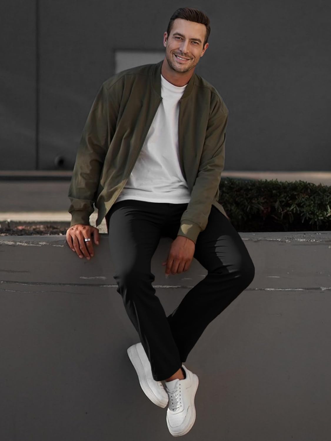 Thumbnail 5 de JMIERR Chino Pants Slim Fit 98% Cotton