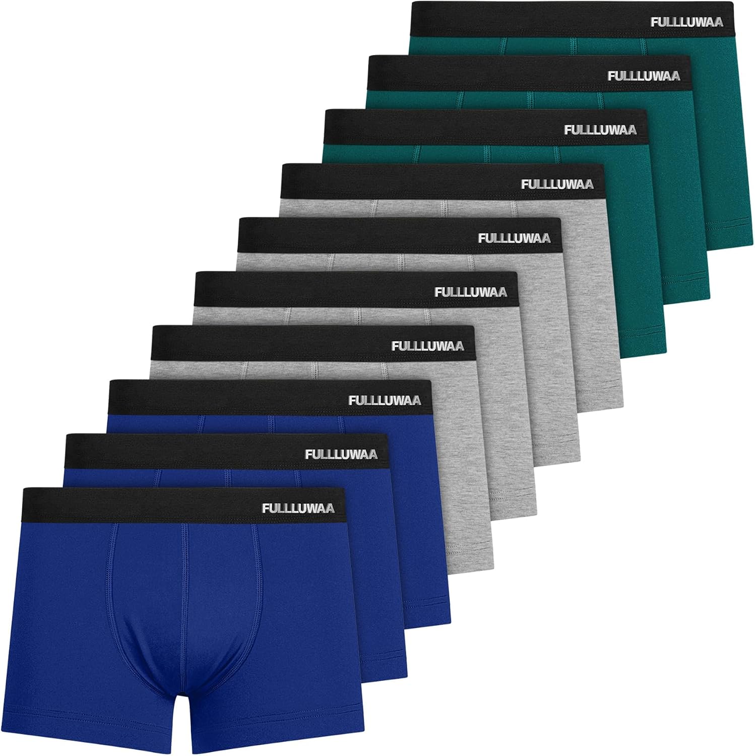 Thumbnail 6 de Fullluwaa Men's Boxer Shorts Pack (10) – Cotton, Breathable, Soft & Scratch‑Free
