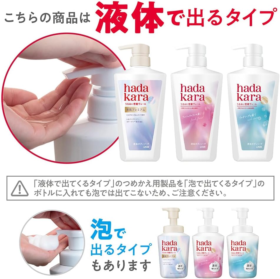 Detalle 2 de hadakara(ハダカラ)密着保湿ケア ボディソープ詰め替え リッチソープの香り 750ml×2