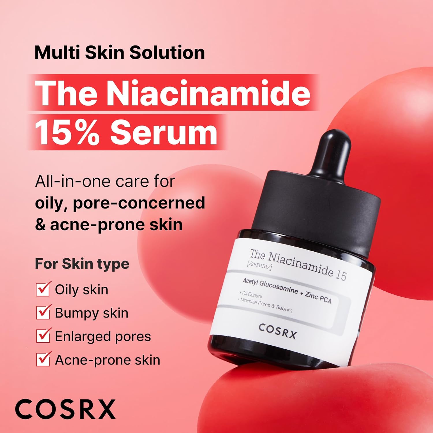 Thumbnail 1 de COSRX 15% Niacinamide Face Serum (0.67 fl oz) for Pores, Redness & Even Skin Tone