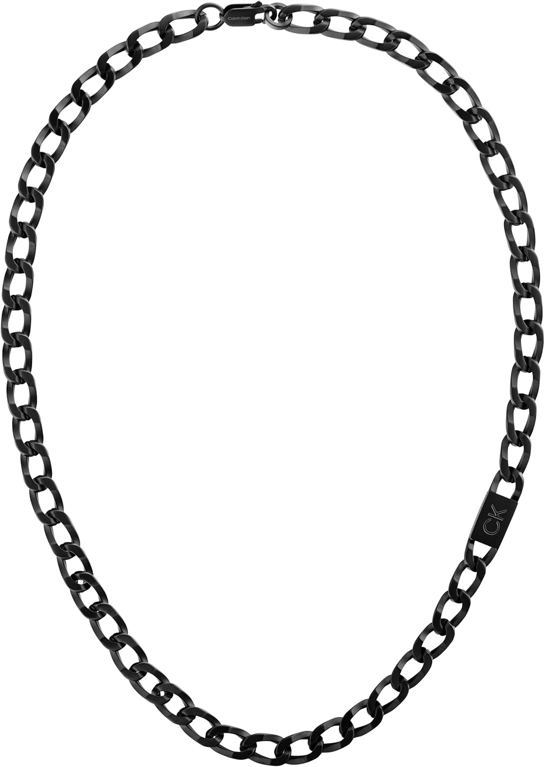 Thumbnail 6 de Calvin Klein Outlook Herren-Kettenhalskette aus Edelstahl – 61 cm, IP-beschichtet, Logo-Plakette
