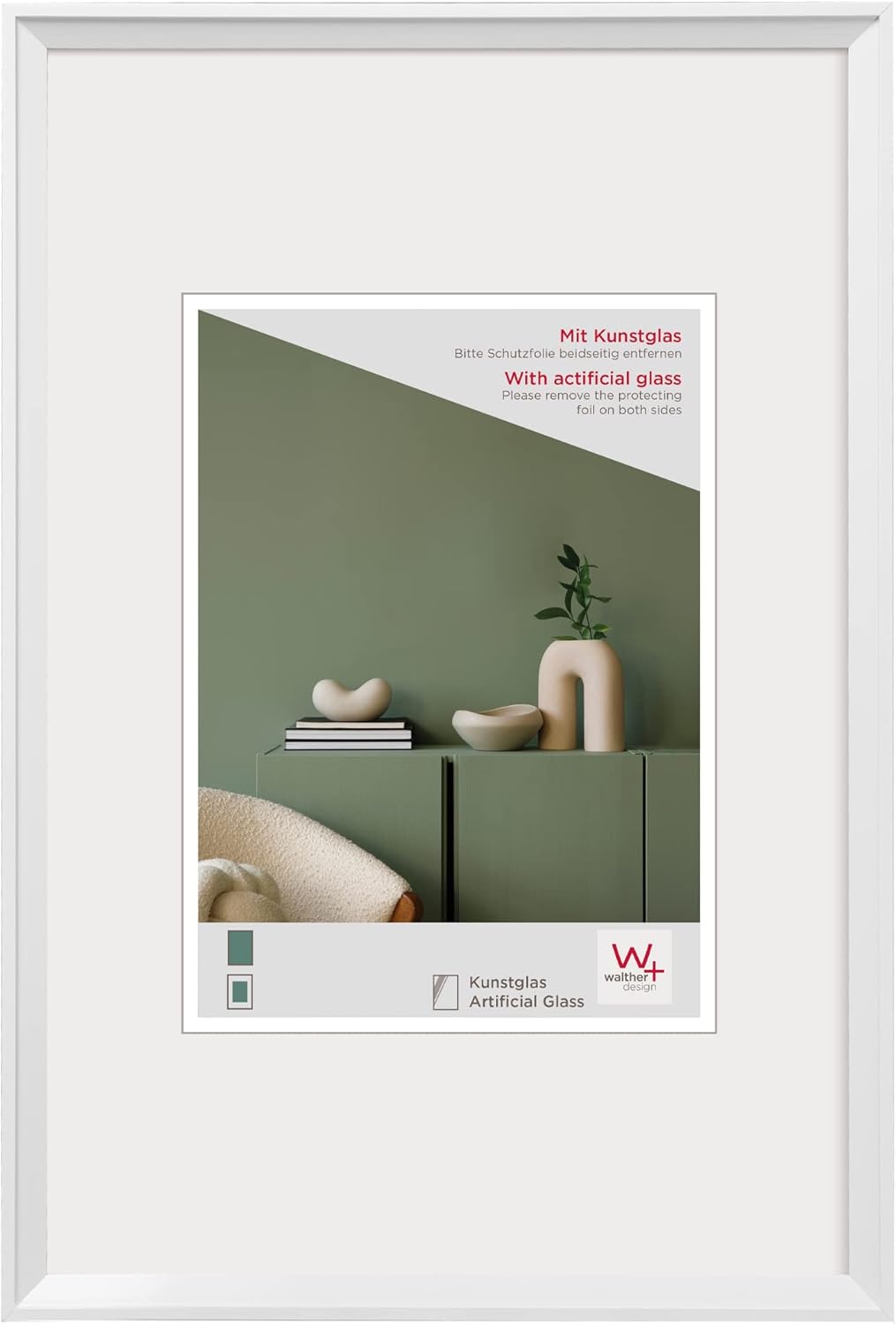 Thumbnail 4 de Cadre photo Desire DEX040S de Walther Design – cadre en plastique argenté avec verre synthétique 30 x 40 cm