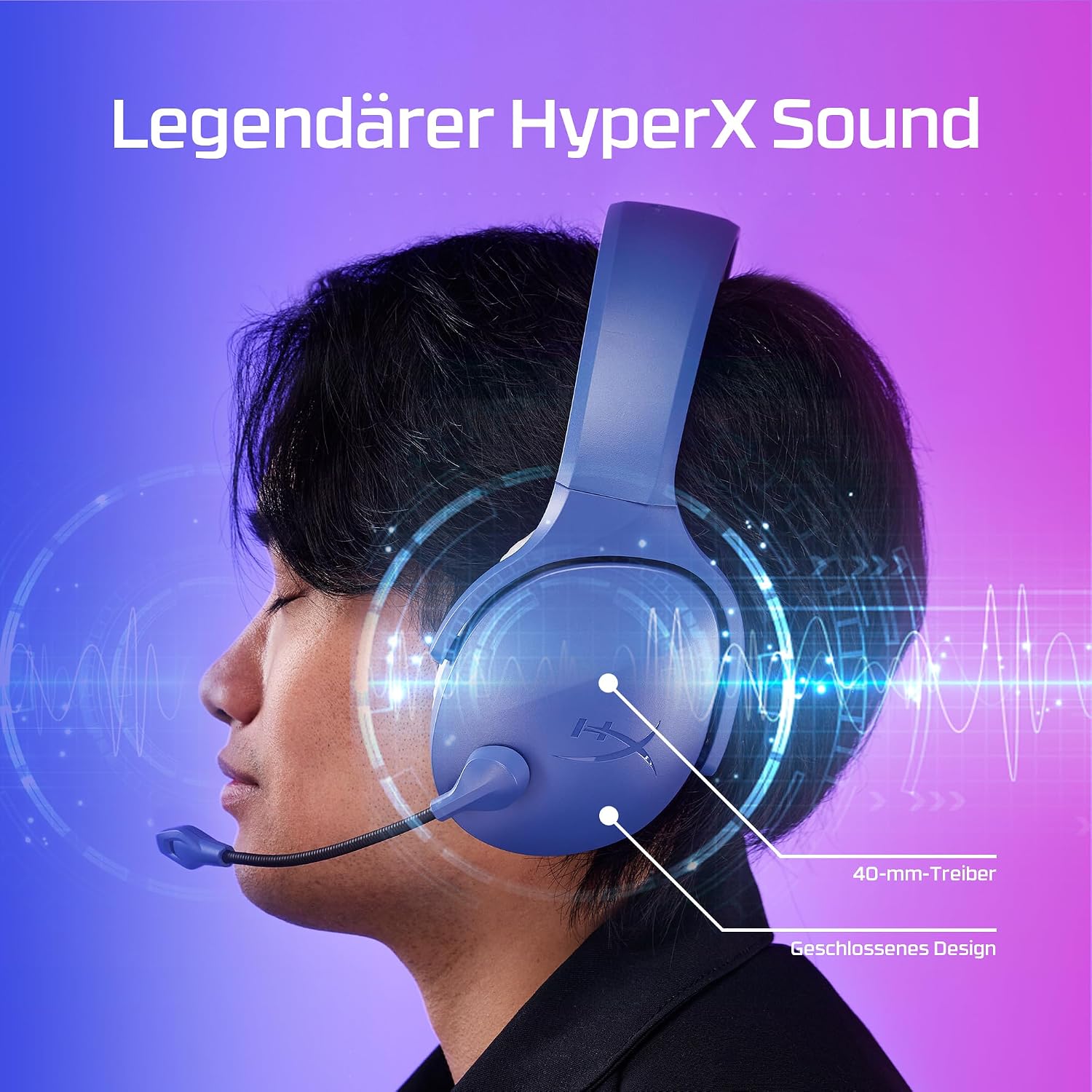 Thumbnail 2 de HyperX Cloud Jet – Dual Wireless Headset: 2,4 GHz & Bluetooth für PC, Mac, PS5/PS4 und Mobile