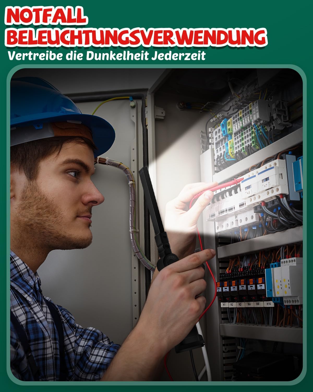 Thumbnail 4 de Coquimbo LED Arbeitsleuchte / Werkstattlampe (4er-Set) – aufladbare Taschenlampe mit Magnet und Haken