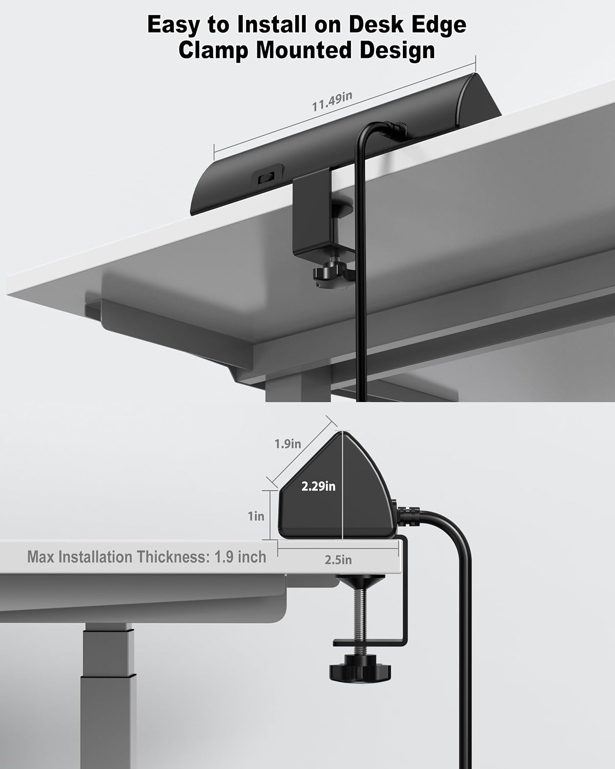 Thumbnail 5 de Desk Clamp Power Socket USB-C Slots: 40W Fast Charging Station for 10 Devices