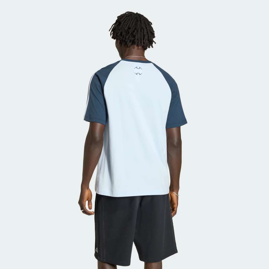 Detalle de Camiseta de algodón Adidas Adicolor Teamgeist — azul