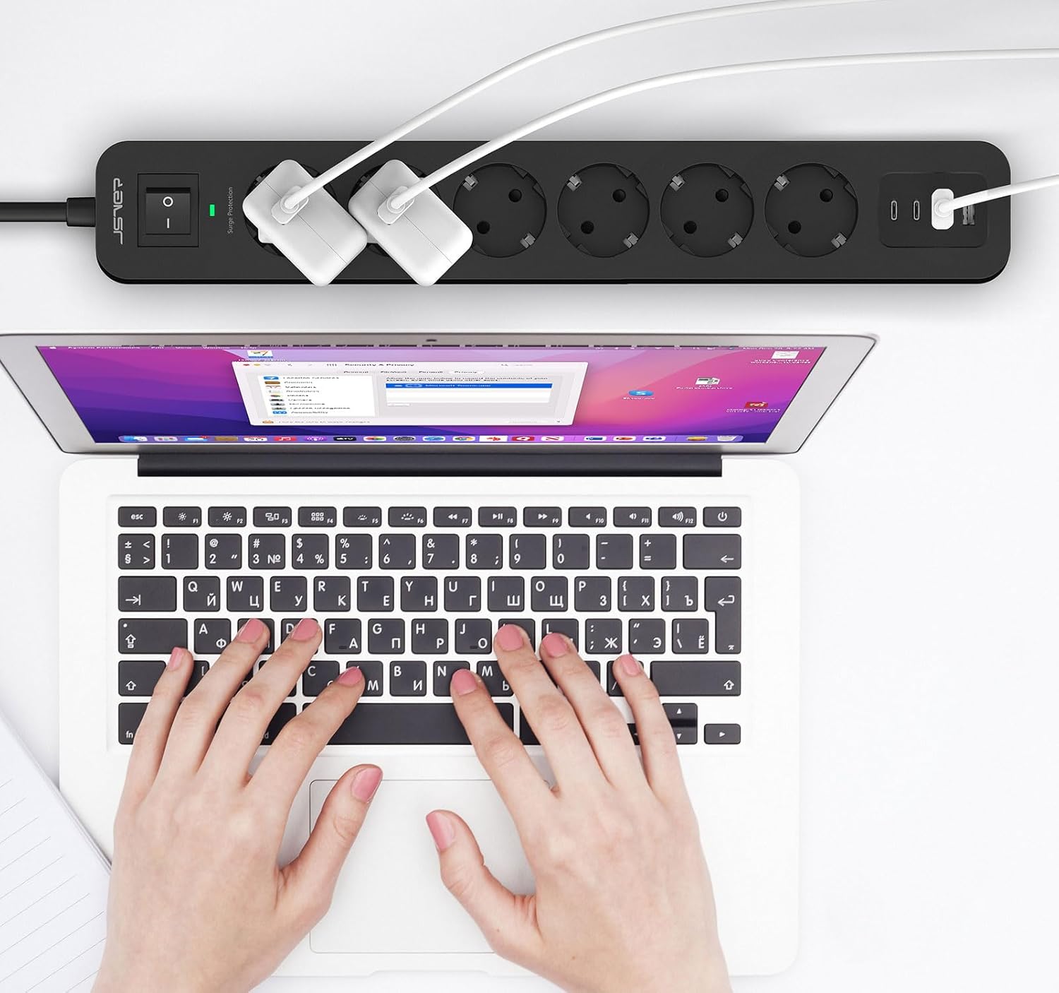 Thumbnail 6 de JSVER Multiprise 6 prises USB 5V3,4A