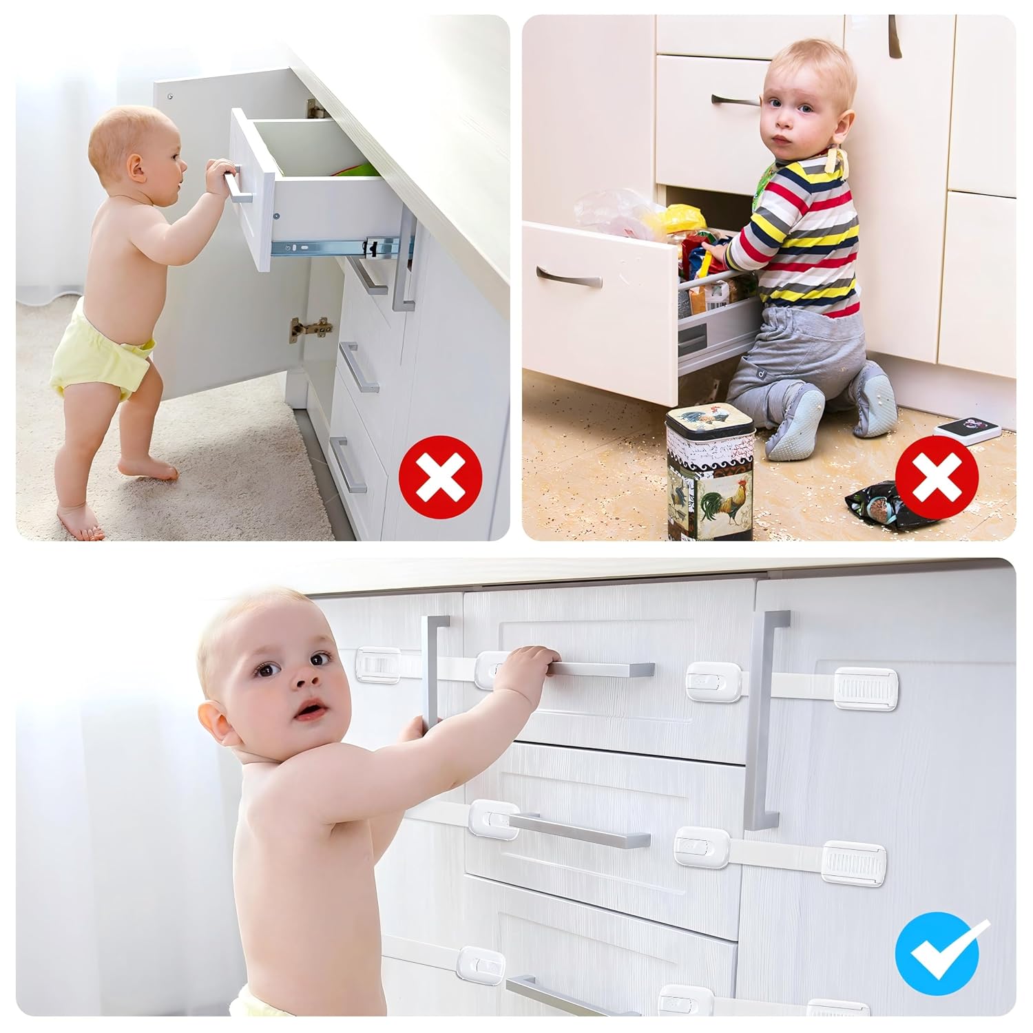 Thumbnail 2 de ECHOCUBE Kindersicherung 10 Stück 11,3 cm