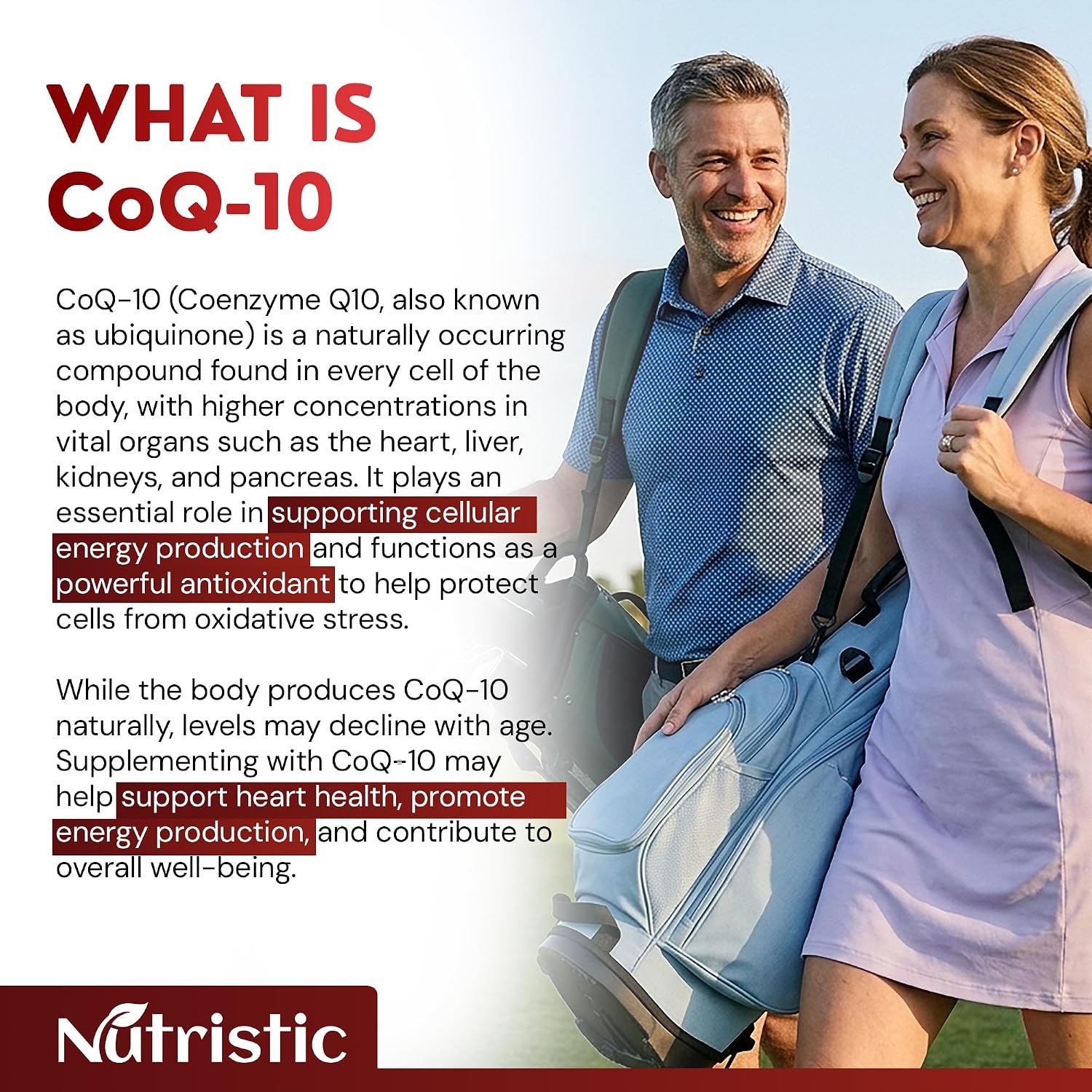 Detalle de Nutristic CoQ-10 300 mg Capsules, 90 Vegetarian Capsules