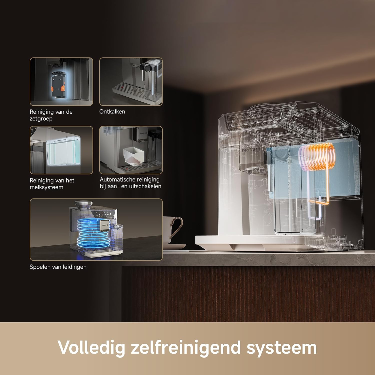 Thumbnail 6 de Dreame Ecceluxe™ Master FCM60 volautomatische espressomachine met cold brew
