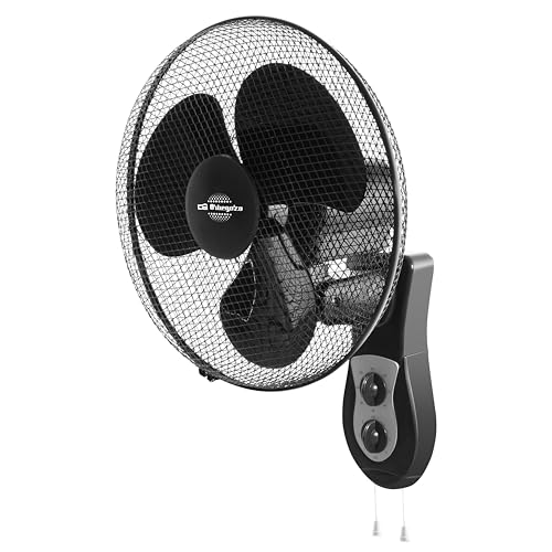 Detalle de Orbegozo WF 0141: Ventilador de pared de 40 W con 3 velocidades, temporizador y oscilación