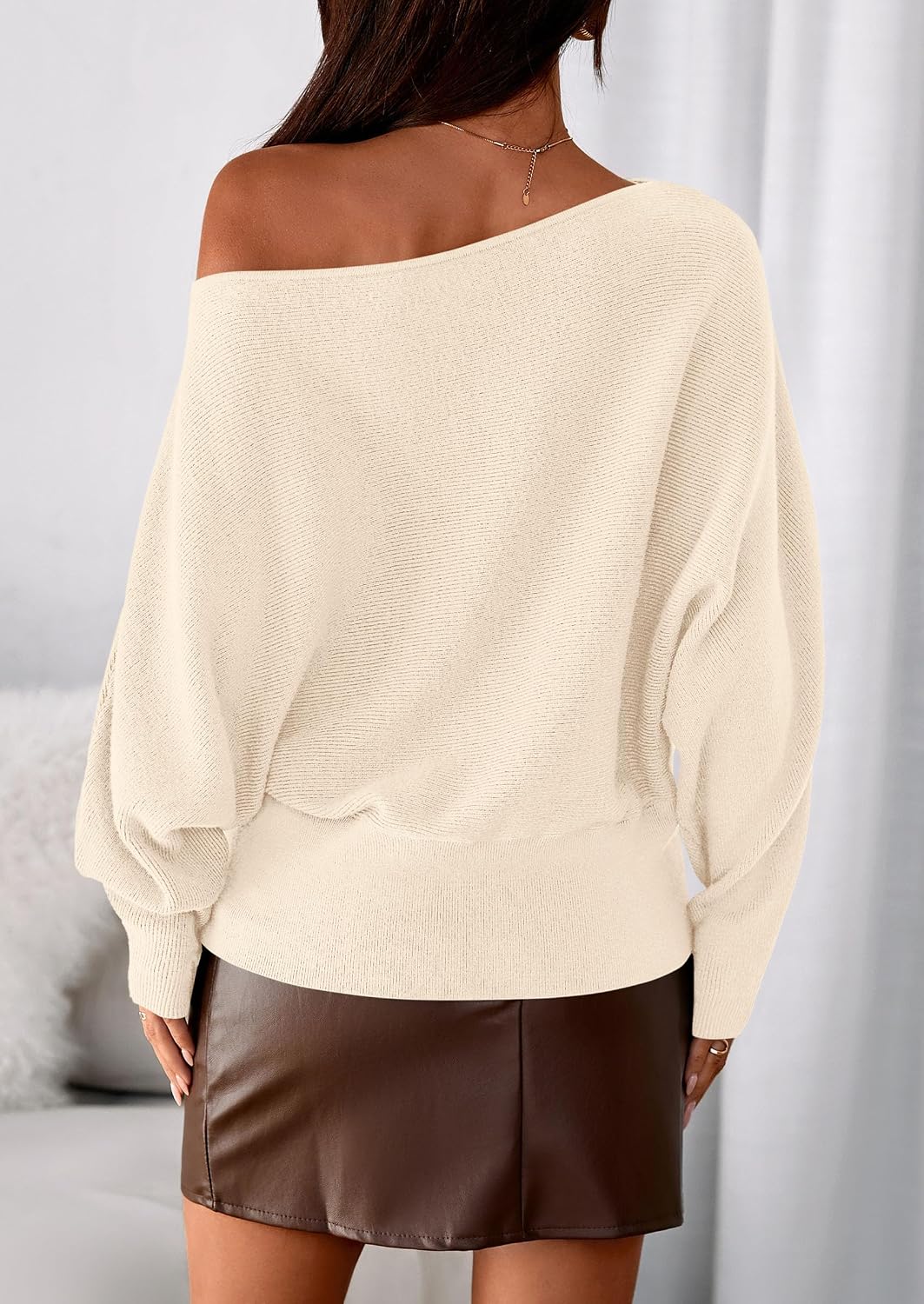 Detalle 2 de PRETTYGARDEN Off The Shoulder Sweater 2026