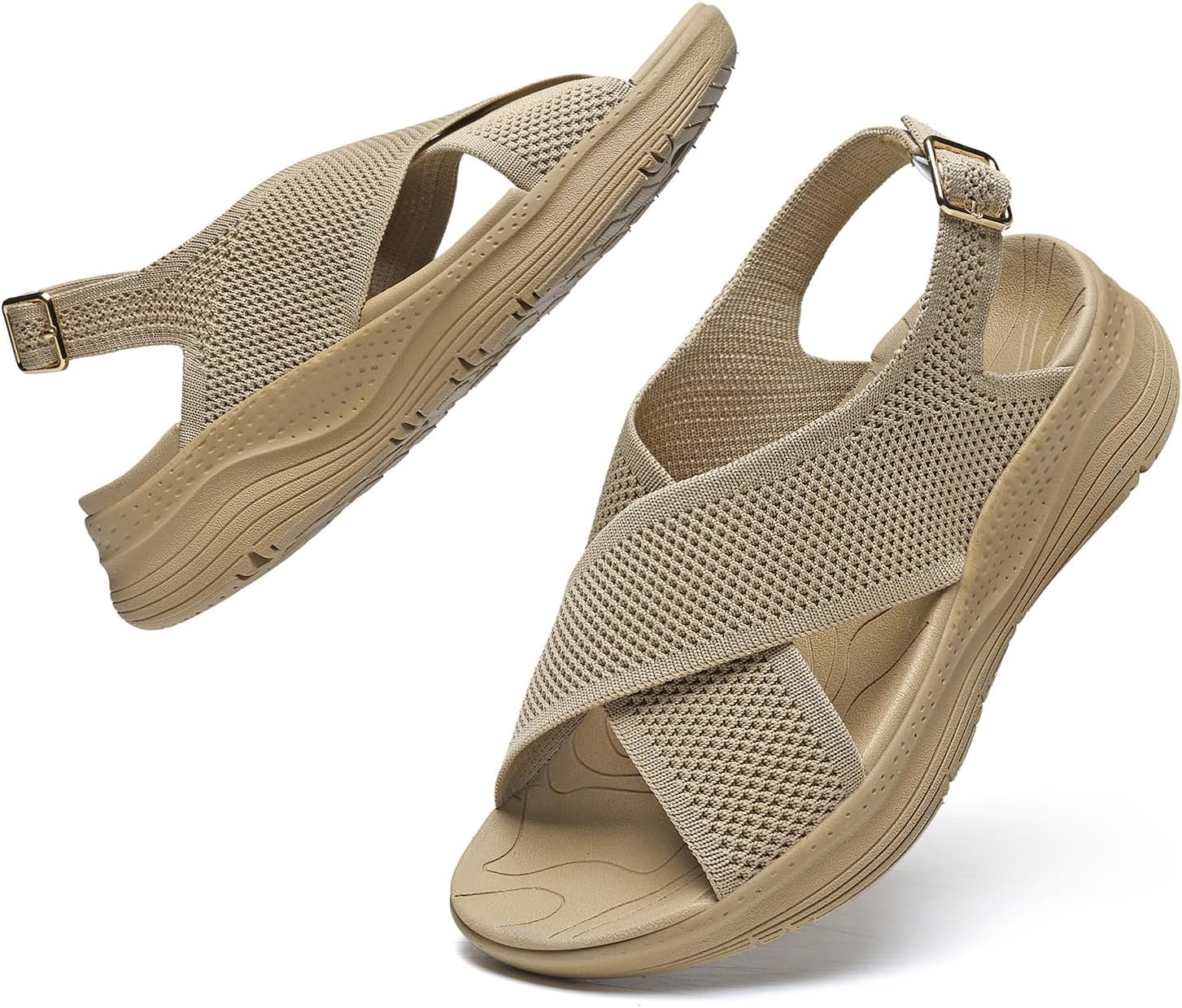 Detalle de Hanani Womens Orthopedic Sandals with Adjustable Straps and Arch Support