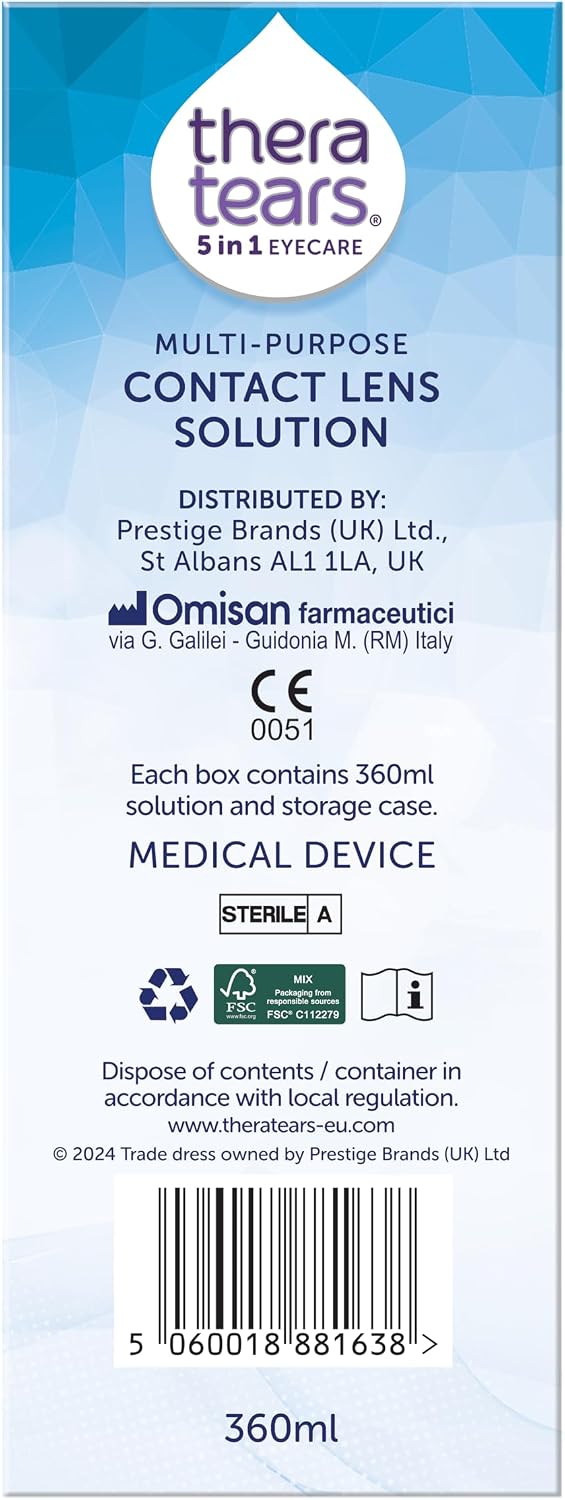 Detalle 2 de TheraTears Multi-Purpose Contact Lens Solution 360ml review