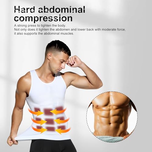 Detalle 2 de Casey Kevin Faja Chaleco Hombre: Camiseta de compresión para fitness, talla S–XXL