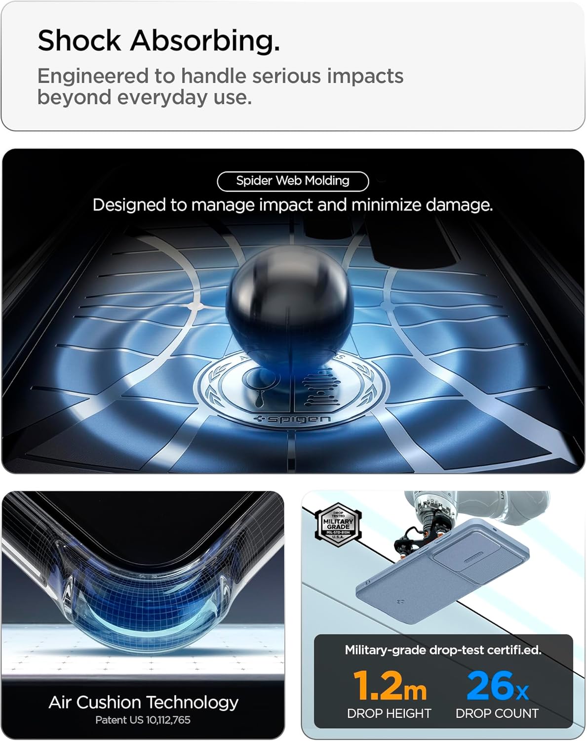 Thumbnail 4 de Spigen Cover Optik Armor per Samsung Galaxy S26 Ultra – Light Blue